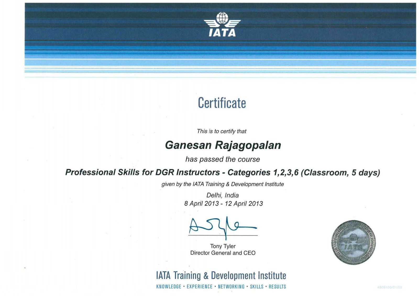 Advanced Train The Trainer Certificate Page 0003