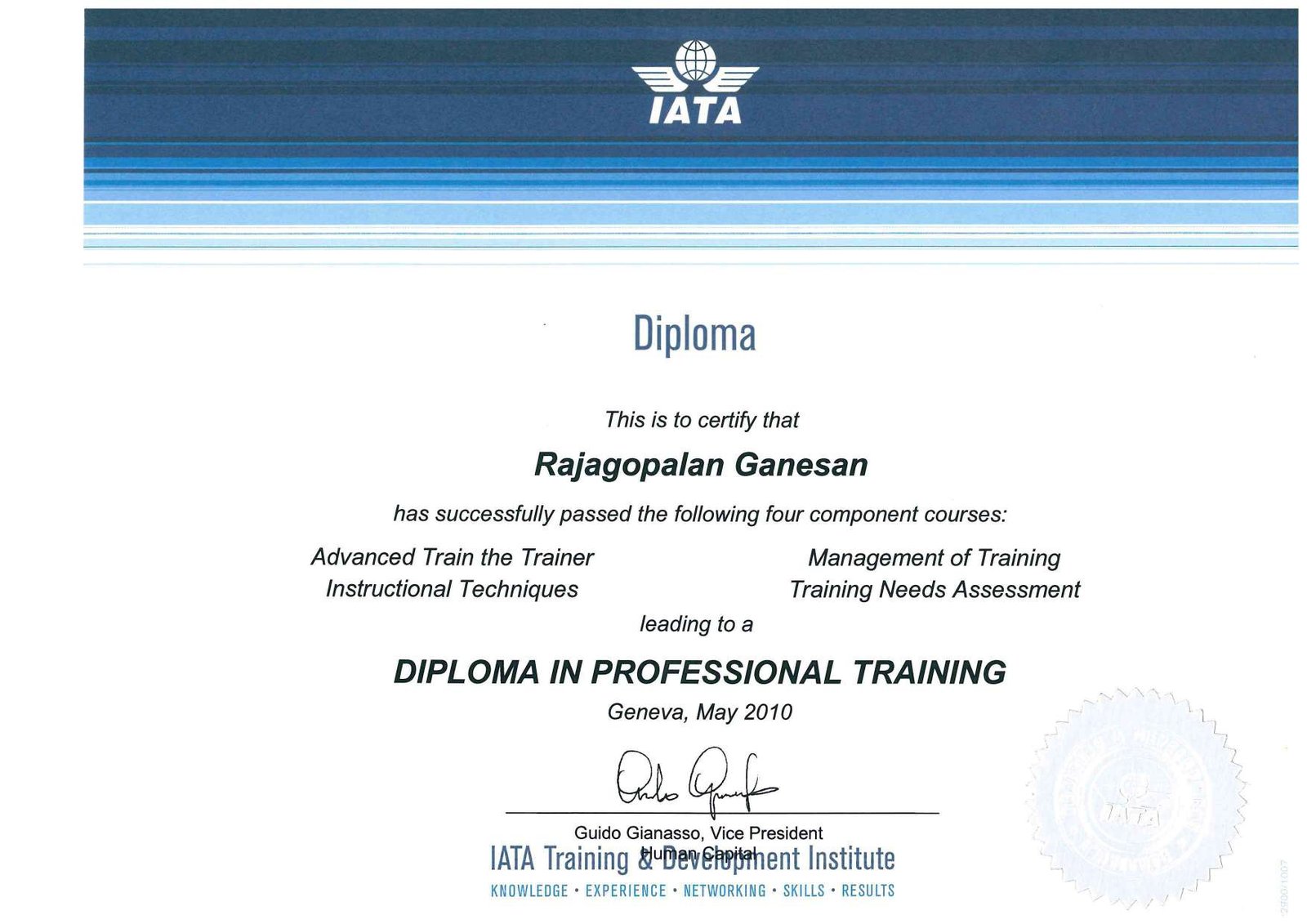 Advanced Train The Trainer Certificate Page 0004