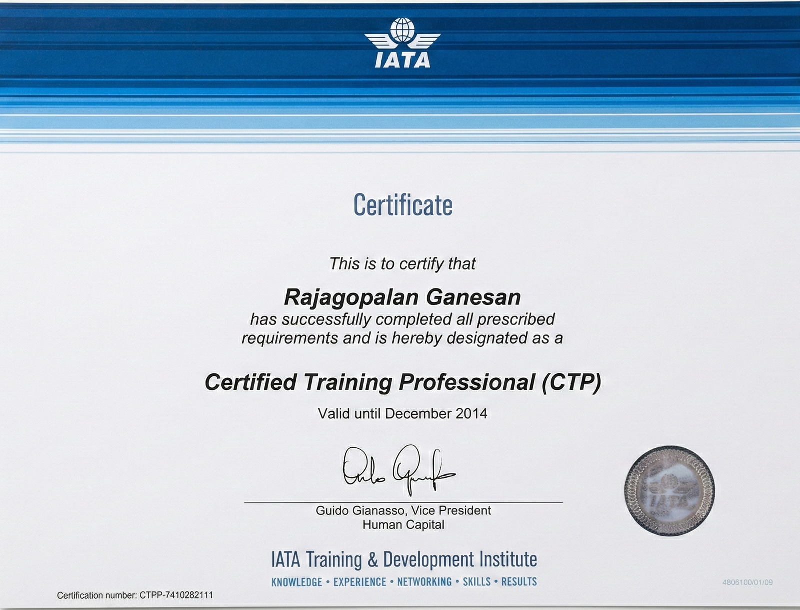 4 Certified Training Professional
