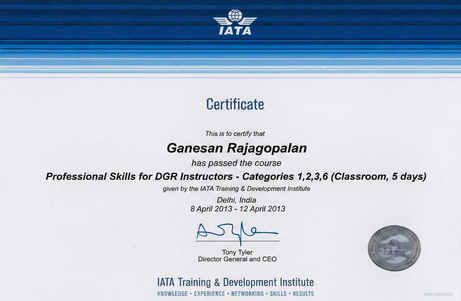 5 DGR Instructor